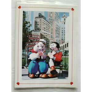 1995 MGM Grand Hotel Popeye and Olive Oyl Card Brand New U156
